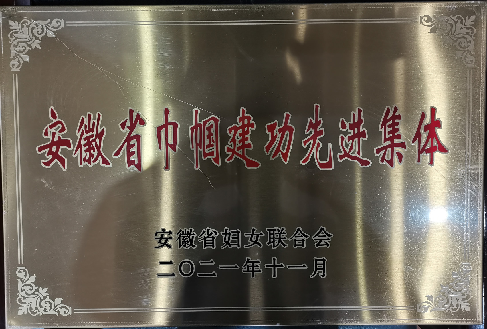 我司榮獲安徽省巾幗建功先進(jìn)集體稱號(hào)